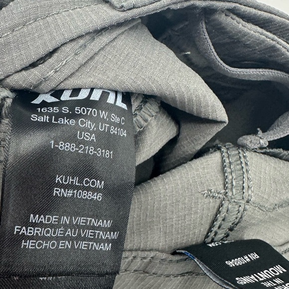 Kuhl Pants Women's Sz 2 Reg Gray Horizn Skinny Ripstop Drawstring Cargo Hiking - Picture 7 of 10